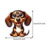Funny Dachshund Pet Dog Animal Cartoon Car Sticker Waterproof Styling Automobiles Motorcycle Exterior Accessories Vinyl Decals Y19