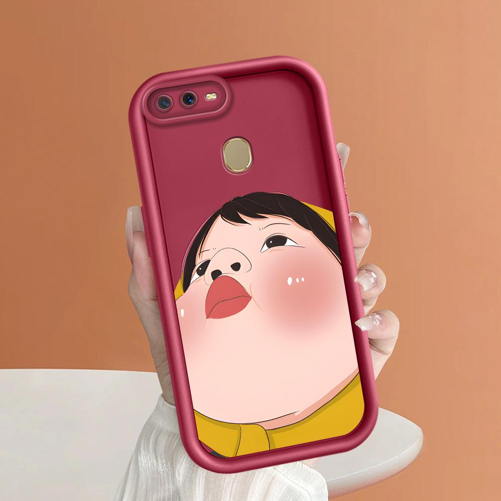 Soft Silicone Square Ladders Cartoon Pattern Full Cover Camera Protection Shockproof Case for OPPO Reno Realme OnePlus