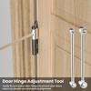 2/1pc Hinge Gap Repair Wrench 9-24.5mm Adjustable Spanner Door Fixing Tool Labor-Saving Home Hardware Bolt DIY Installation Kit