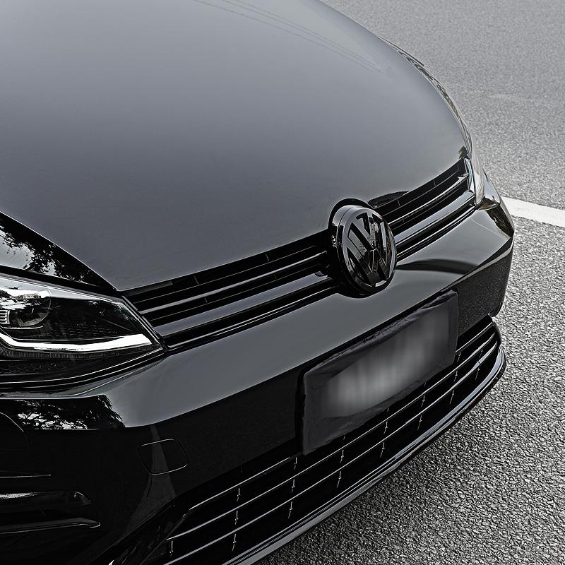 2/3pcs for Golf 7 7.5 Rline Car Grille Decorative for VW Bright Black Logo Cover Up Grille Strips Car Stickers Auto Accessories