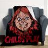 1pc Chucky Outdoor Blanket Lightweight Flannel, Soft & Warm, All Season Use for Sofa, Outdoor, Camping, Living Room, Office, Chair