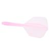 3 Pcs 2BA Integrated Transparent Dart Shaft and Flights Standard Shape Anti BreakPink