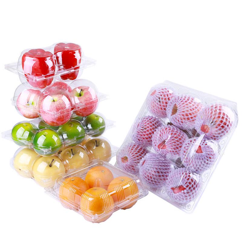 Qie'e Tuantuan Disposable Clear Plastic Divided Fruit Containers