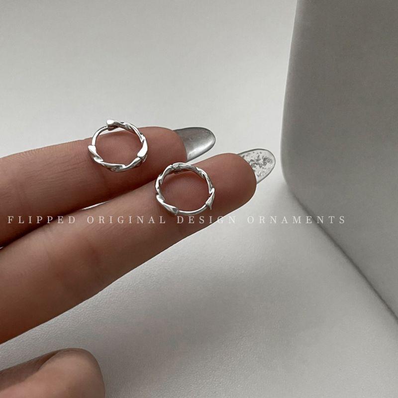 

Cold Style Female Elegant Best Selling Ear Ring Silver ear buckle 1.3cm