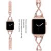 Cinturino in acciaio inossidabile per Apple watch band 40mm/44mm iWatch band 38mm/42mm Bracciale in metallo con diamanti Apple watch serie 6 5 4 3 se