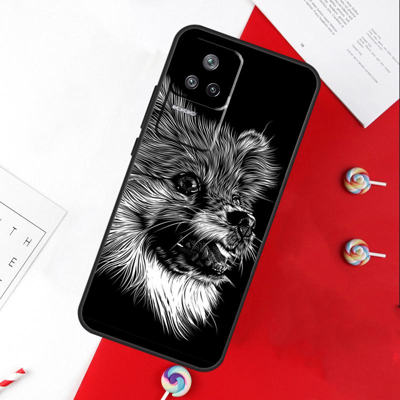 Pomeranian Watercolor Dog Cover For Xiaomi 13T 11T 12T 14T Pro 13 14 15 Ultra POCO X7 Pro X3 X5 X6 F5 F6 M6 Pro Case