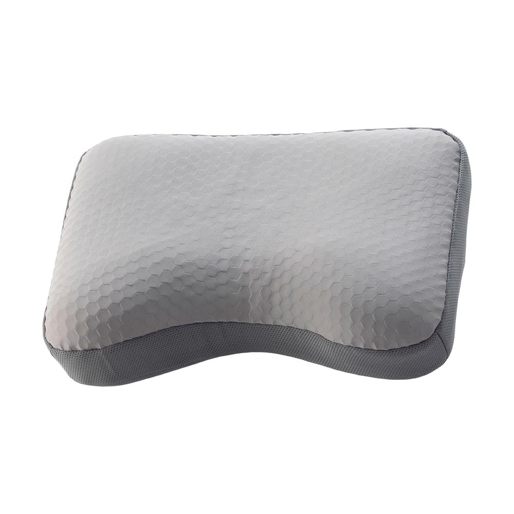 

Fluffy Plus Height-Adjustable Molded Pipe Pillow by YOKOMUKI (PillowGray) - Floating Feeling, Fit, Height Adjustable, Washable (Molded Urethane)