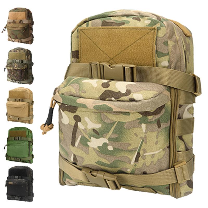 Zaino Idratante Tattico Leggero Stile Gilet con Sacca Idrica e Sistema MOLLE per Sport all'Aperto Sistema di Bevuta Portatile