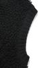Fallett Fuzzy Hairy Knit Vest Black