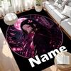 Benutzerdefinierter Name Personalisierter Demon Slayer Druck Teppich, Vielseitiger Heimdekor Teppich, für Spielzimmer, Wohnung, Balkon, Eingangsbereich, Flur Geschenk