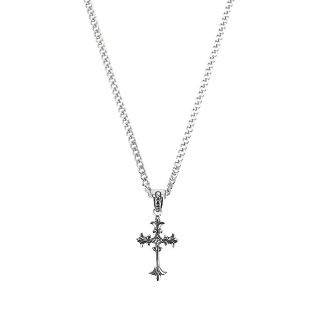 Squaz Necklace Surgical Steel Chain Women Men Couple Cross Sida127