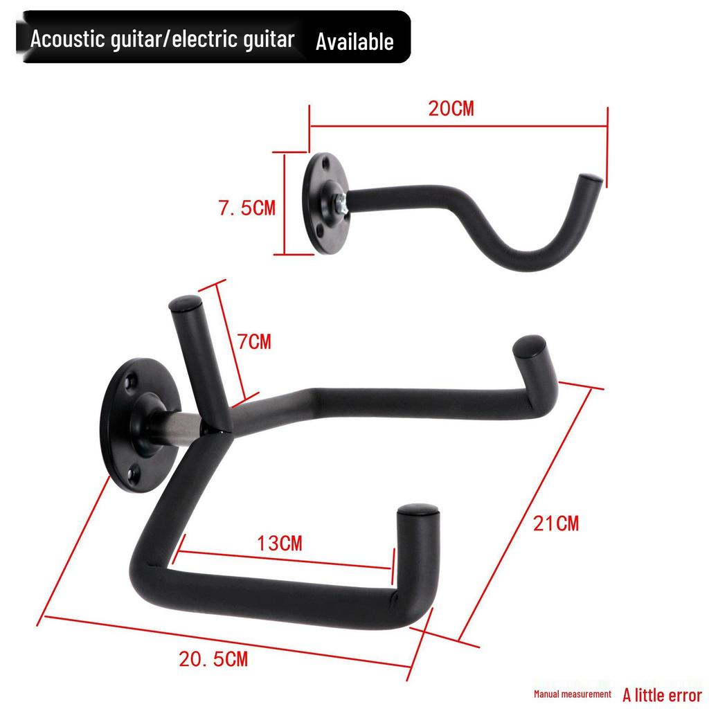 Açılı Duvar Askısı Gitar ve Bas Gitar Askılığı Sergileme Standı