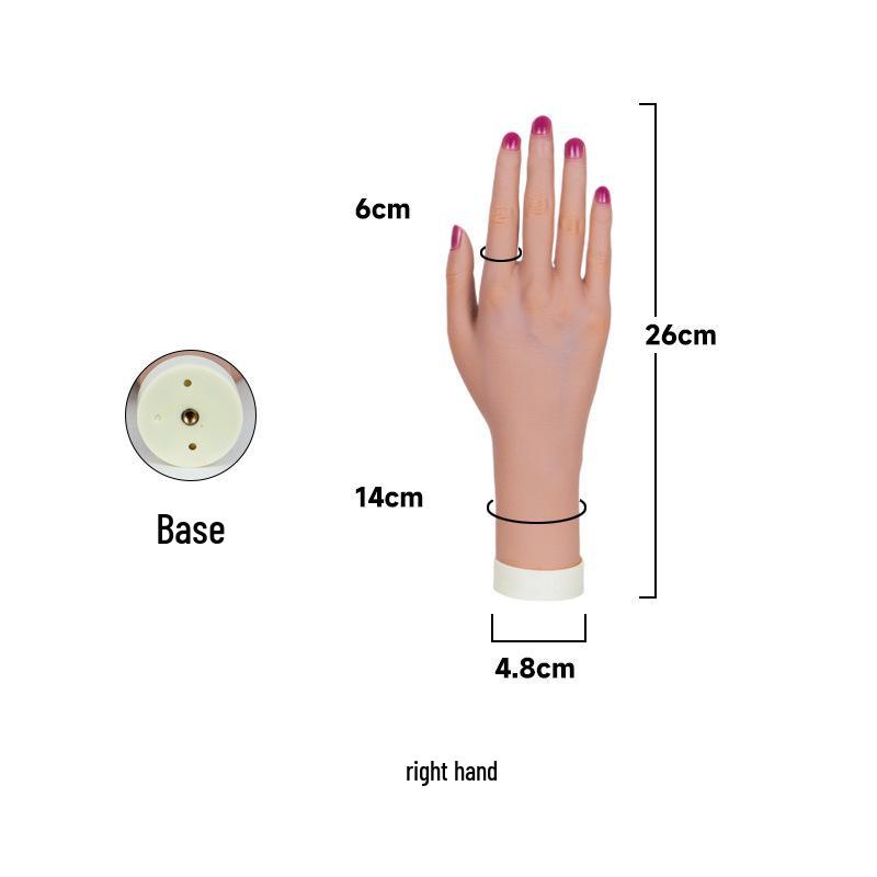 Female Manicure Practice Bendable Hand  Foot Model for Acupuncture and Massage Display