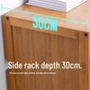 Modern 3-Tier Slim Storage Rack with Dustproof Door