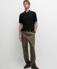 Masimodutti Jersey Polo Knit Collar Detail