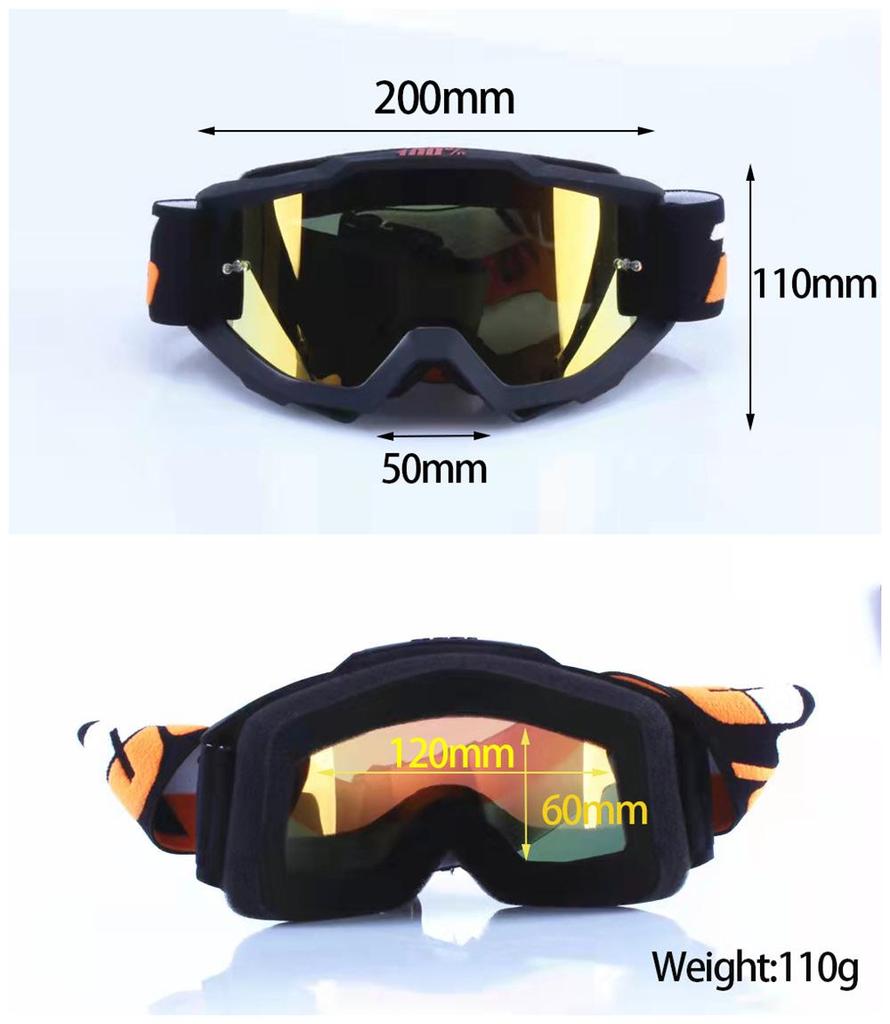 Winddichte Offroad-Motorradbrille für Fahrten und Outdoor-Sportarten