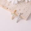 Unisex Rhinestone Cross Pendant Titanium Steel Necklace - Hip Hop Luxury Clavicle Chain