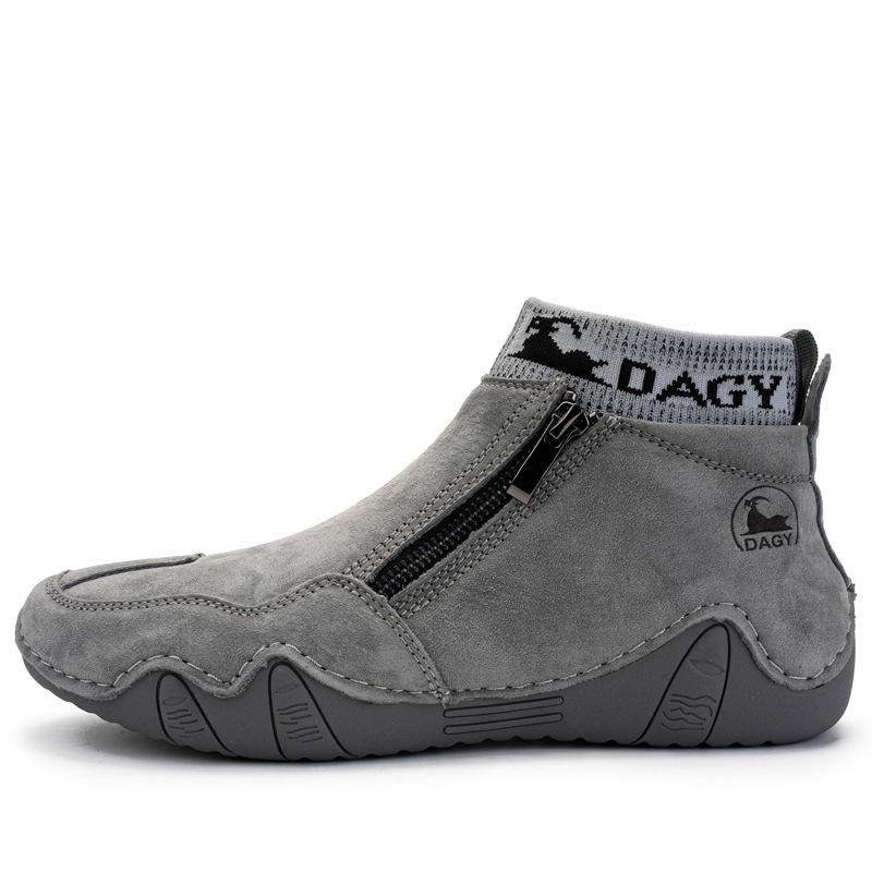 DAGY popular retro style Martin boots men's leather large size men's shoes high top wear-resistant outdoor rest
