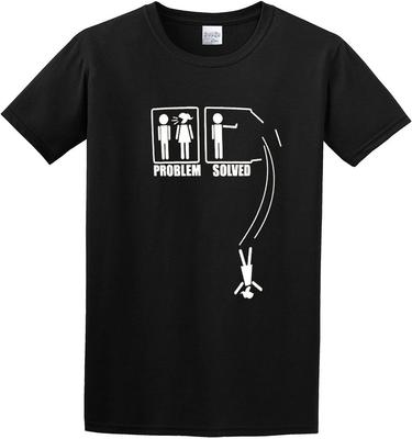 Problem Solved Men's Short Sleeve T Shirt T-Shirt Black