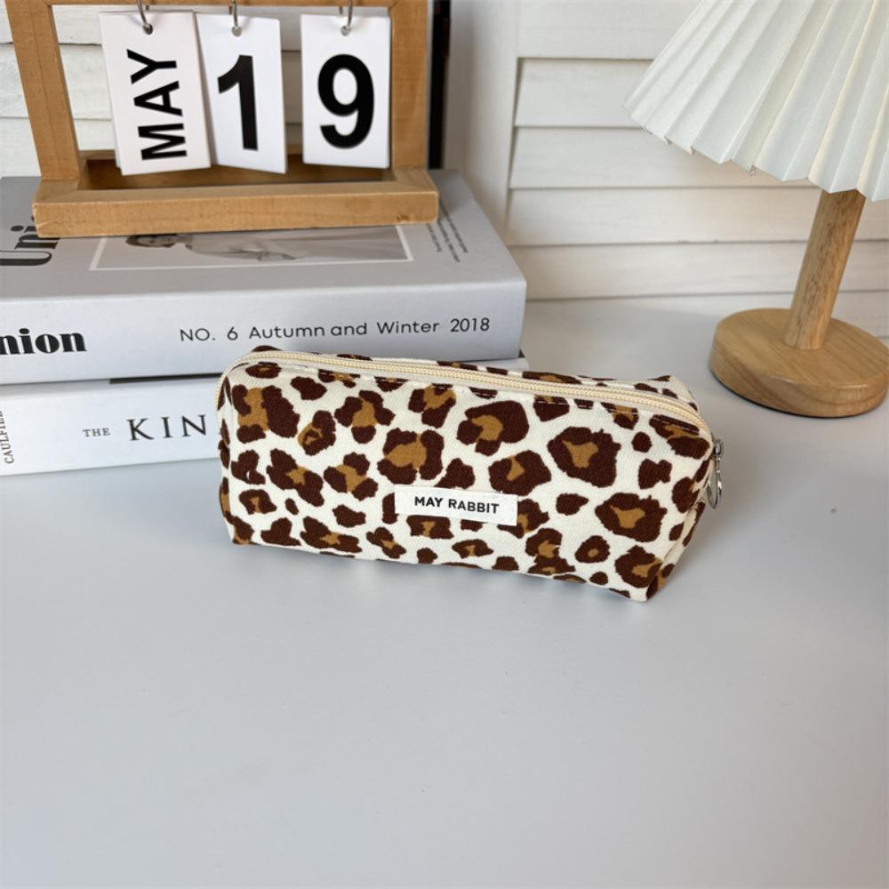Floral Print Stationery Bag Corduroy Pencil Case Gifts Cosmetics Storage Bags  Student