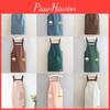 Household Printed Waterproof Oilresistant Kitchen Apron Work Storages Easy
