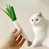 Holz Polygonum Lauch Katzenspielzeug Charge Simulation Gemüse Bissfest Selbst-Hi Zähneknirschen Spaß Katze Haustierbedarf