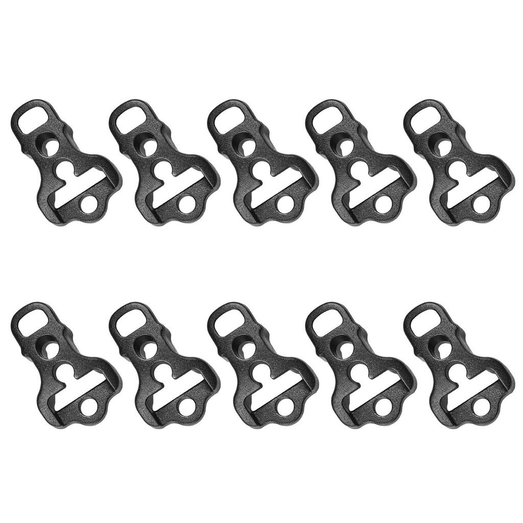 10Pcs Tent Guyline Wind Rope Buckle Cord Guyline Runners Guy Rope Tensioners Tent Guy Line Adjuster Stopper Tightener