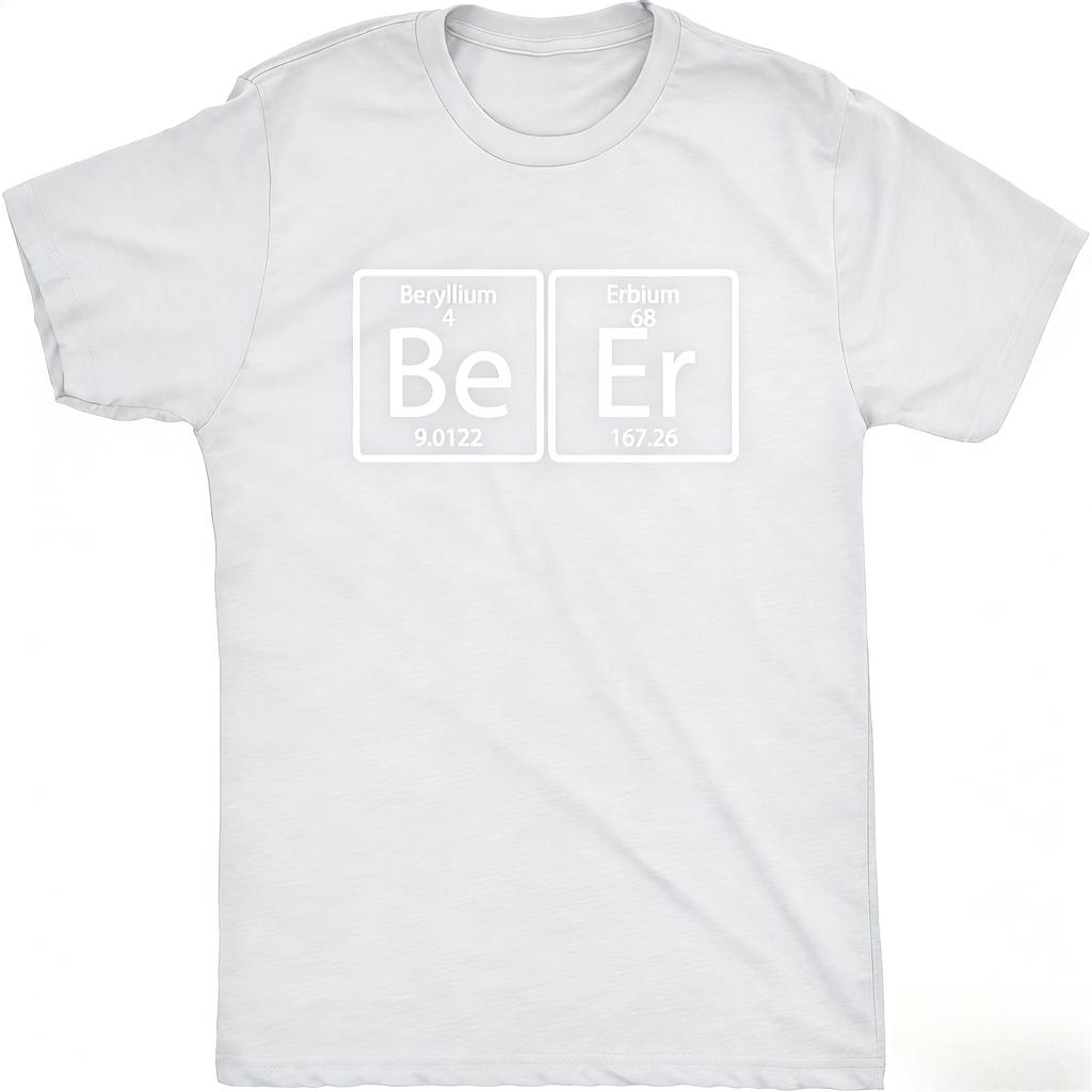 Periodic Table Geek Graphic Tees Element of Beer Nerdy Science TShirt Unisex Style Shirts for Women Men Clothing Streetwear Y2k