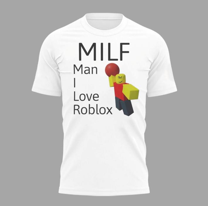 MILf Man Я Люблю Roblox Футболка Унисекс Футболка XXL