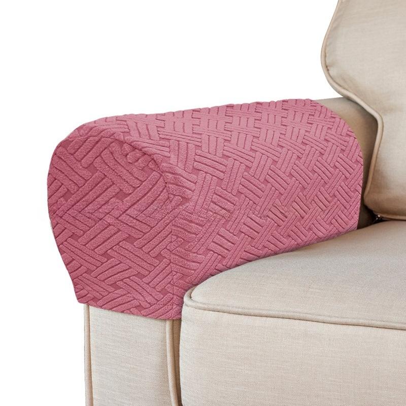 2 pièces/ensemble Housses d'accoudoirs extensibles Housses d'accoudoirs en spandex Pour chaises Canapé Fauteuil Housse pour canapé inclinable