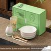 Japanese Ceramic Matcha Bowl & Bamboo Whisk Tea Set - Song Dynasty Tea Ceremony Gift Box
