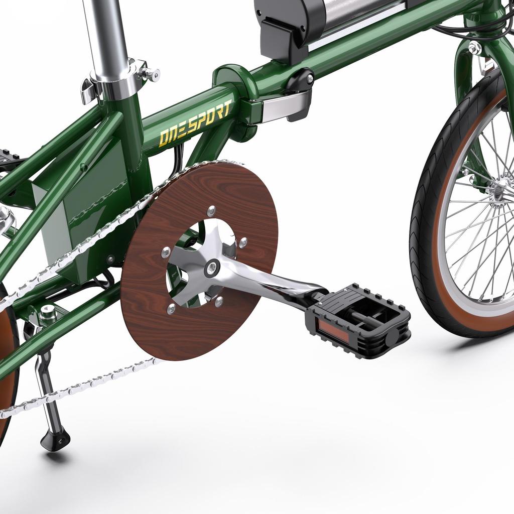 ONESPORT OT02 Foldable Electric Bike, 36V 250W Motor, 25km Range, 14.5kg Lightweight e-Bike for City Commute & Urban Riding