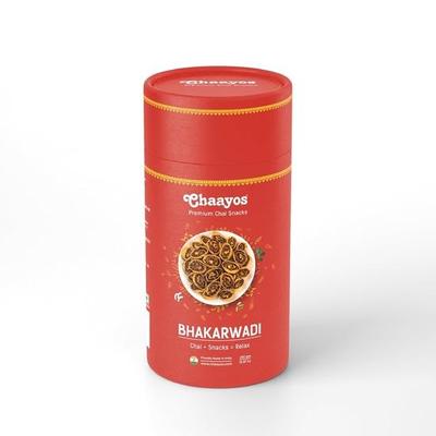 Chaayos Bhakarwadi (450g-Packung) | Chai-Zeit-Snack | Verzehrfertige Bhakarwadi-Snacks | Mini Bhakarwadi, traditionelle indische Snacks | Party-Snacks