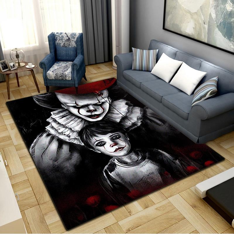 IT Clown Carpet Rug for Living Room Bedroom Home Sofa Decoration,Kids play Non-slip Floor Mat