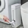 Trash Can and Toilet Brush Set Trash Cans Toilet Brush Garbage Bucket and Toilet Brush with Holder Set for Bathroom