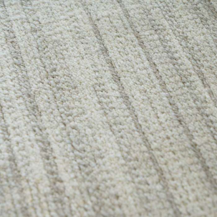 Tapis salon en laine motifs contemporains rose délavé 160x230