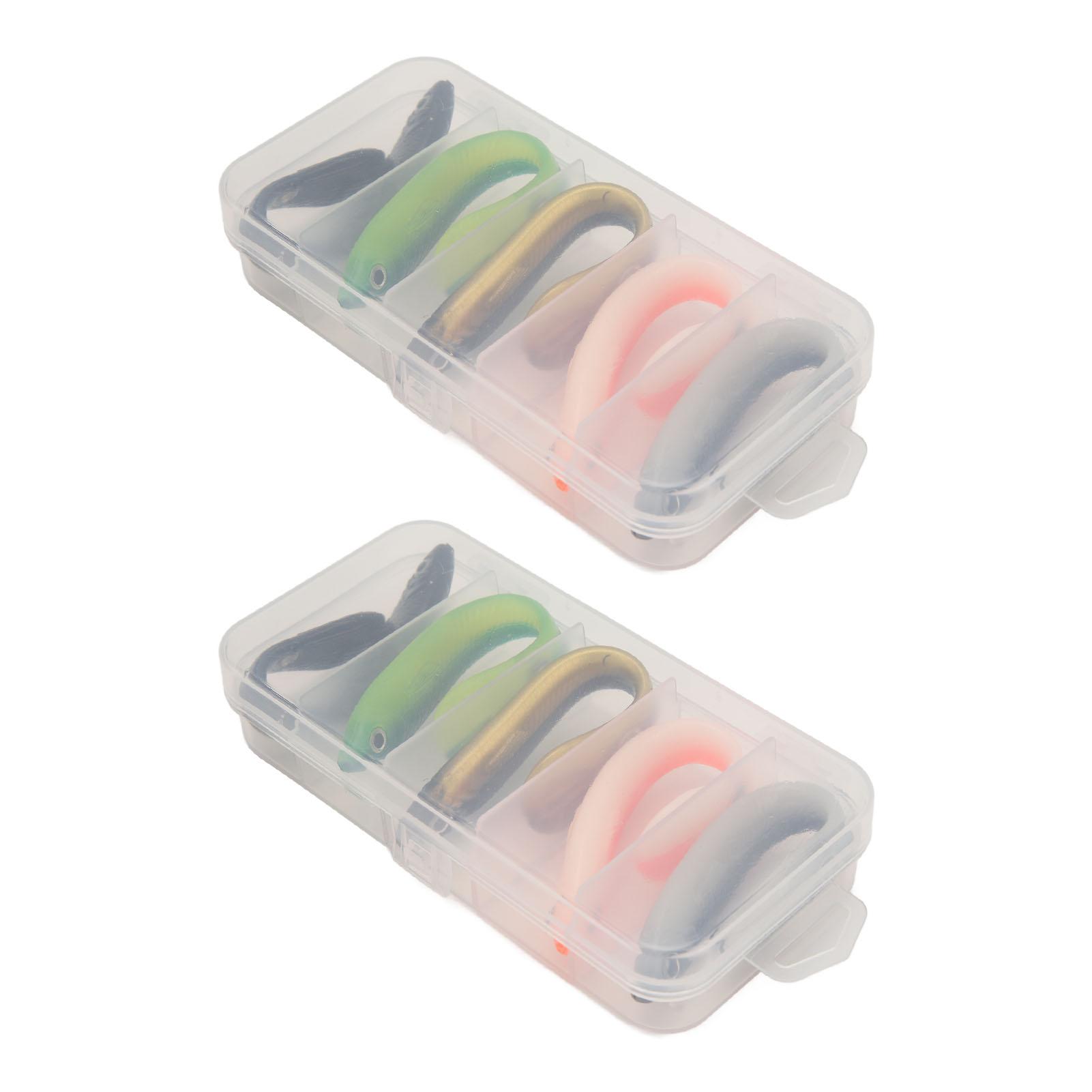 

10PCS Soft Lure Swim Bait PVC Realistic Spinning Tail Simulation Fishing Lure Fishing Accessory for Bass Fishing