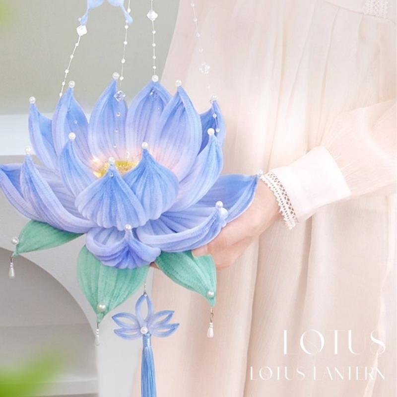 DIY Craft Set For Autumn Festival Flower Lamp Classical Design With Sticks For Home Decoration Photo Props