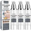 3 Stück Kollagen-Boost Anti-Aging Serum, Hautunreinheiten Korrektur Serum für das Gesicht Mit Hyaluronsäure, Kollagen-Boost Anti-Aging Anti-Falten Serum 30ML