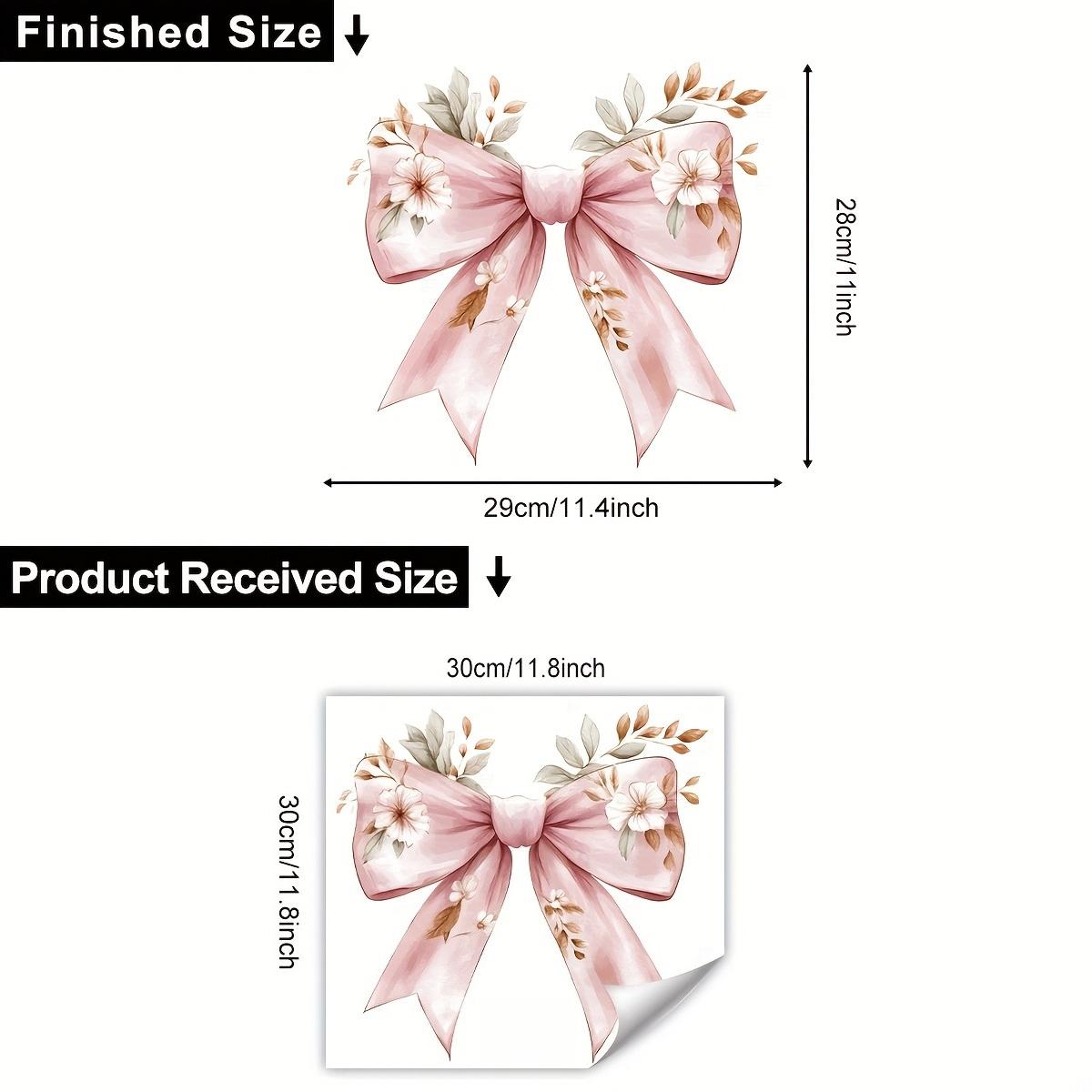 

1pc Pink Bow Pattern Bathroom Toilet Sticker, Suitable for Living Room And Bedroom Walls, Window Displays,Decorative Wall Stickers