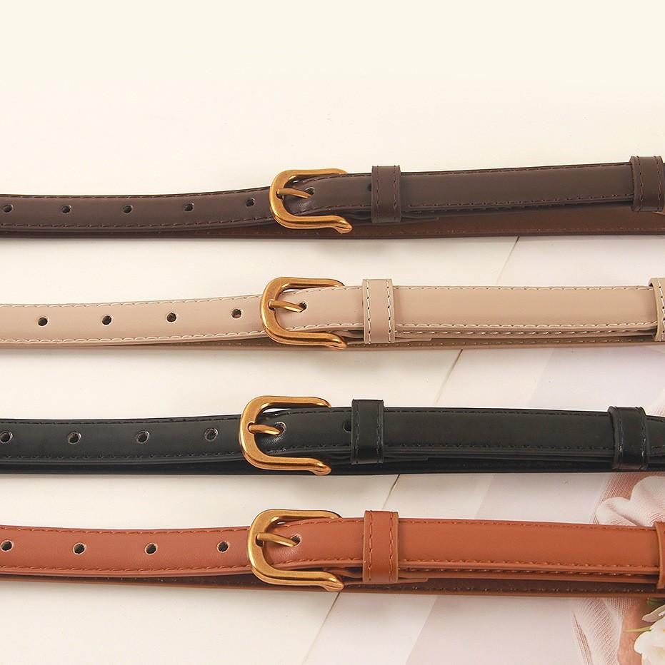 Women's Retro Gold Buckle Fashionable Outfit for Women's Belt Niche Design