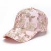 Women's Lace Flower Duckbill Cap, Fashionable Sun Protection for Spring & Autumn