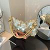 Retro Sequined Design Women's Shoulder Bags Solid Color Cool Hot Girls Phone Underarm Bag Simple Portable Ladies Handbags Purse