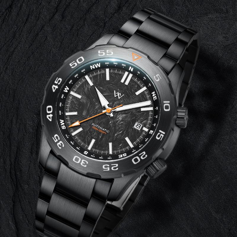 WM Watch Automatic Mechanical Military Men Outdoor Watches Sapphire Water Resistant Compass Welly Merck Watch Man Miyota WM157