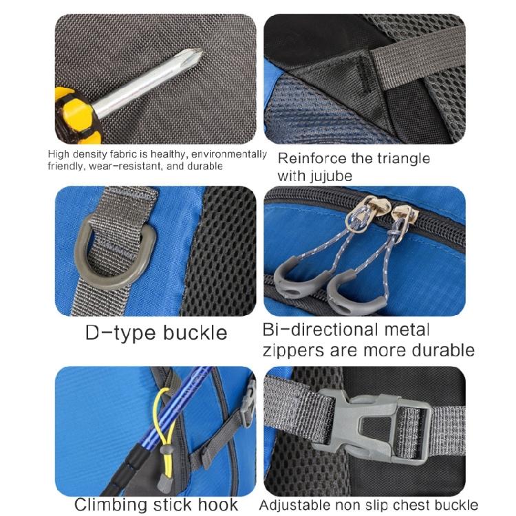 Travel Daypack Lightweight Backpack Hiking Daypack Splashproof Bag for Outdoor