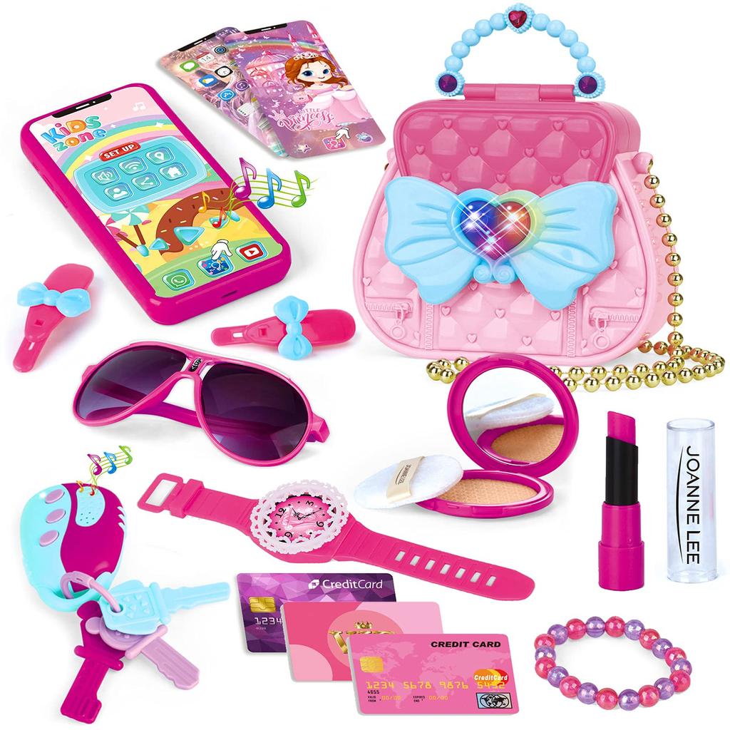 CORPER TOYS Makeup Set for Makeup Makeup Mobile Stylish Bag Dresser Play Pretend Present for Ages Girls, Toy, Toy, Toy, Key, Included, Children,