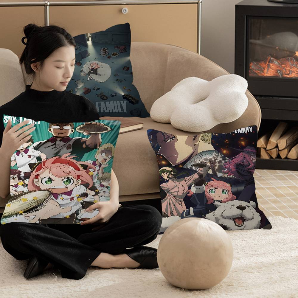 Spy X Family Pillow Anime Pillow Sofa Bed Head Pillow Cover Cushion Cover 45x45 cm Fashion