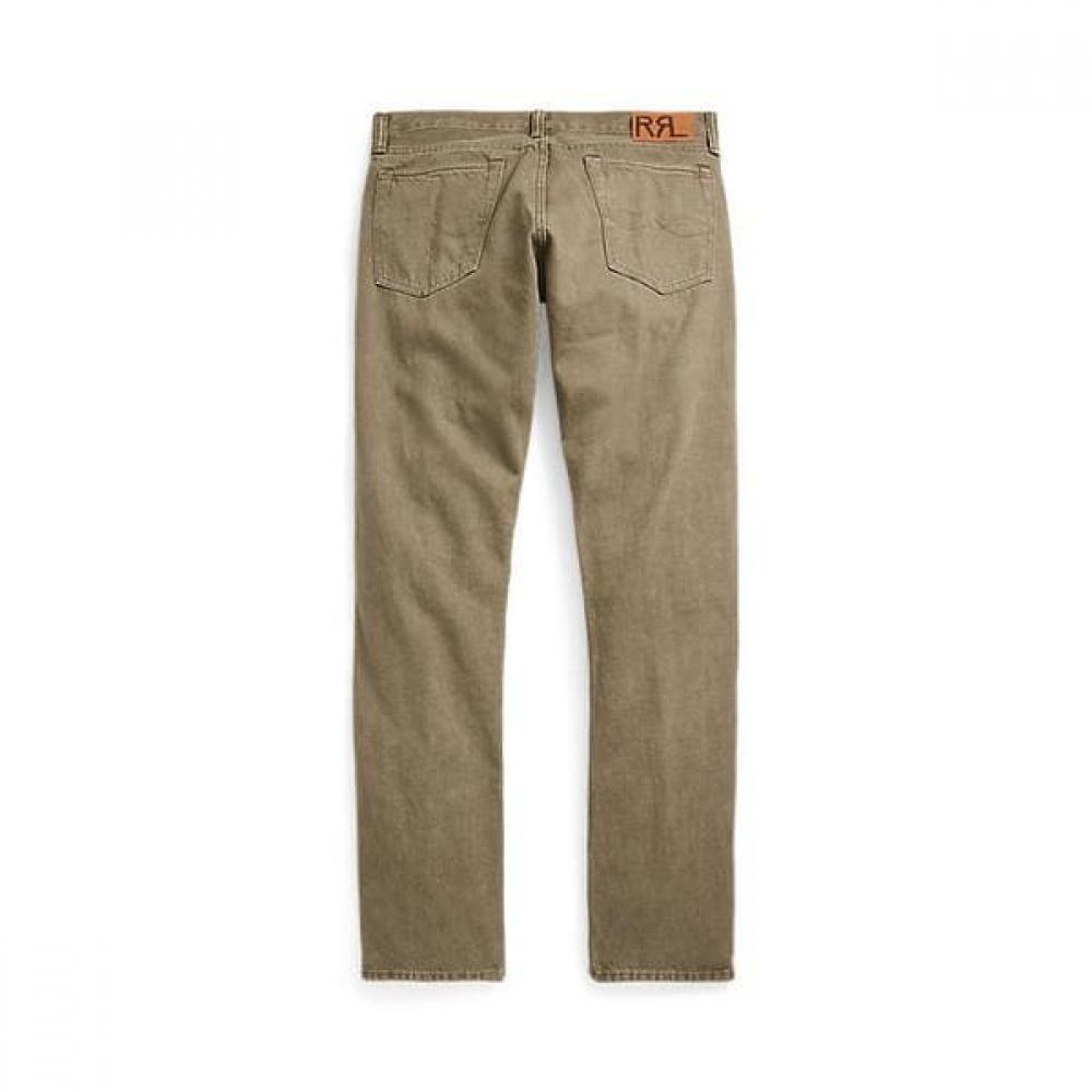 Rrl Slim Fit Olive Jeans Mnrrdnm10920094301