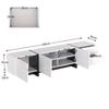 TV Schrank, TV Lowboard mit Schubladen, Moderner Fernsehtisch mit Stauraum, TV Tisch für Wohnzimmer und Esszimmer