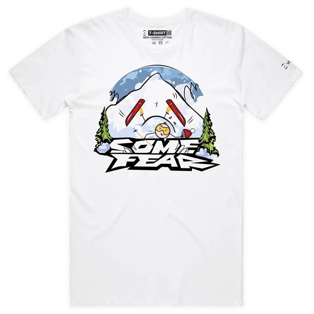 

VOICEART Fear from Skiing Sports T-Shirt with Premium Quality Graphic Design 4XL